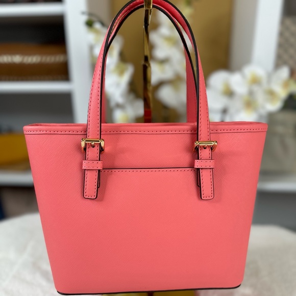 🆕 Michael Kors XS Jet Set Travel Tote Saffiano Leather Crossbody - Picture 2 of 13